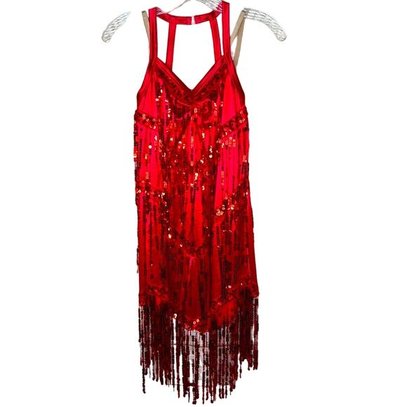 Weissman Dance / Halloween / Costume Flapper Roaring Twenties - RED - Picture 2 of 14
